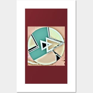 MOD PASTEL ART DECO GEOMETRIC DESIGN Posters and Art